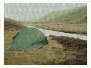Camp opposite the Bothy